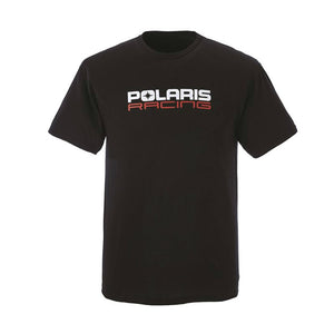 Polaris Men's Short-Sleeve Race Tee with Logo, Black