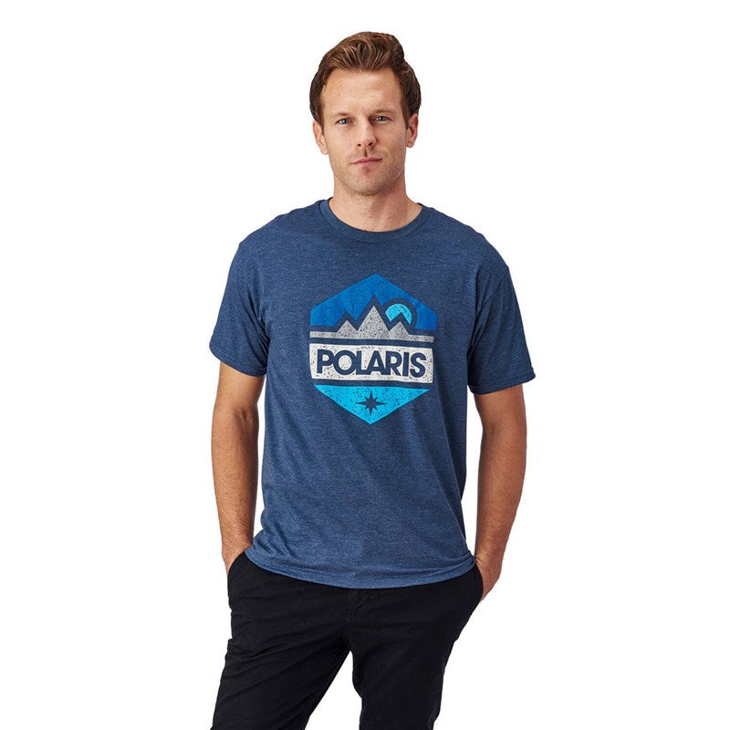 Polaris Men’s Short-Sleeve Hex Graphic Tee with Logo
