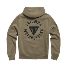 Load image into Gallery viewer, Triumph Digby Full Zip Khaki Hoody
