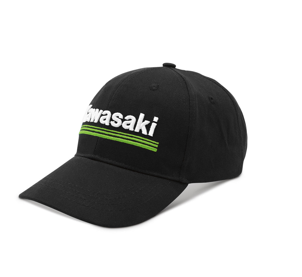 Kawasaki 3 Green Lines Cap Black