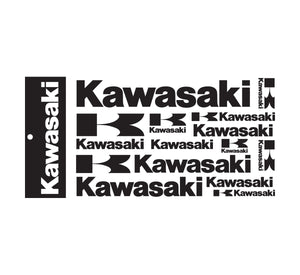 Kawasaki DECAL SHEET, BLACK