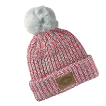 Load image into Gallery viewer, Polaris Women&#39;s Knit POM Beanie with Leather Polaris® Patch
